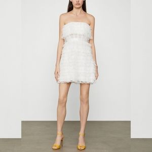 BCBGMAXAZARIA Flounce Tier Lace Dress